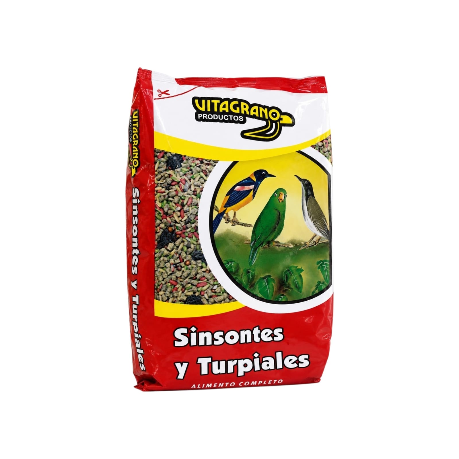 Sinsontes y Turpiales Vitagrano Alimento Completo para Aves Silvestres y Exóticas 300 Gr